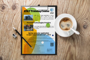 Adatto.cz, grafika pro letáky - AT&T Training Center